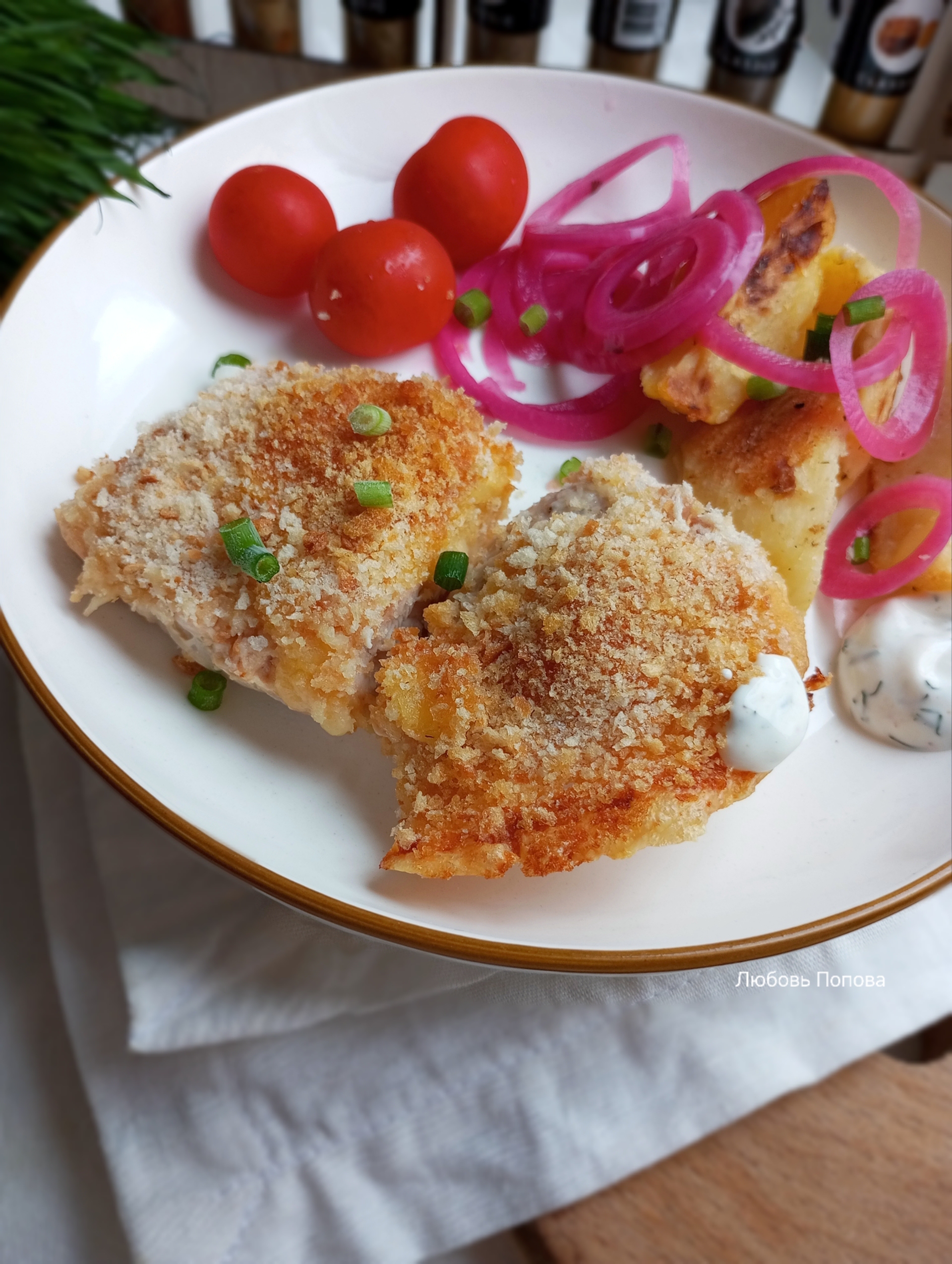 Курица в сырной шубке