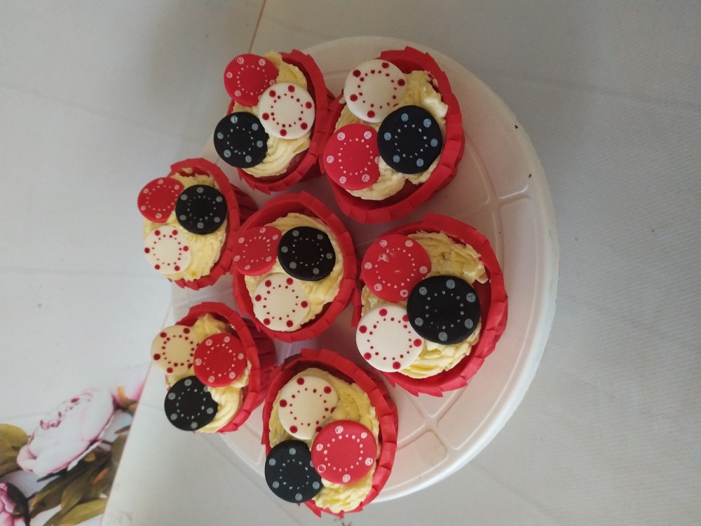 Капкейки "Красный бархат"