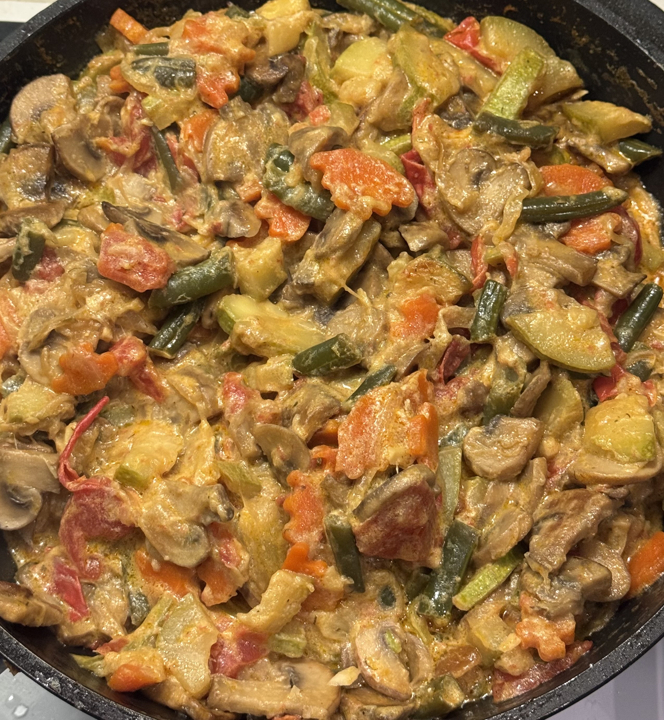 Овощное рагу с грибами