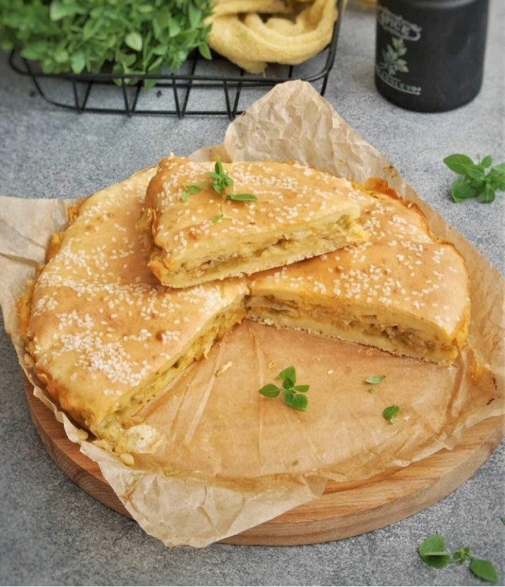 Заливной пирог с капустой🥮