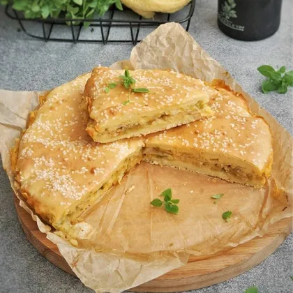 Заливной пирог с капустой🥮