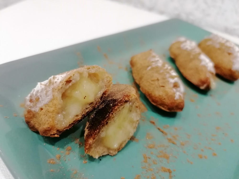 Эклеры с бананом