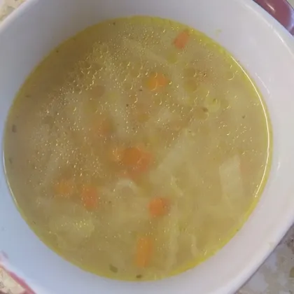 Куриный суп с китайской лапшой