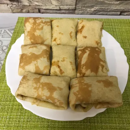 Блинчики с ветчиной и сыром 😋