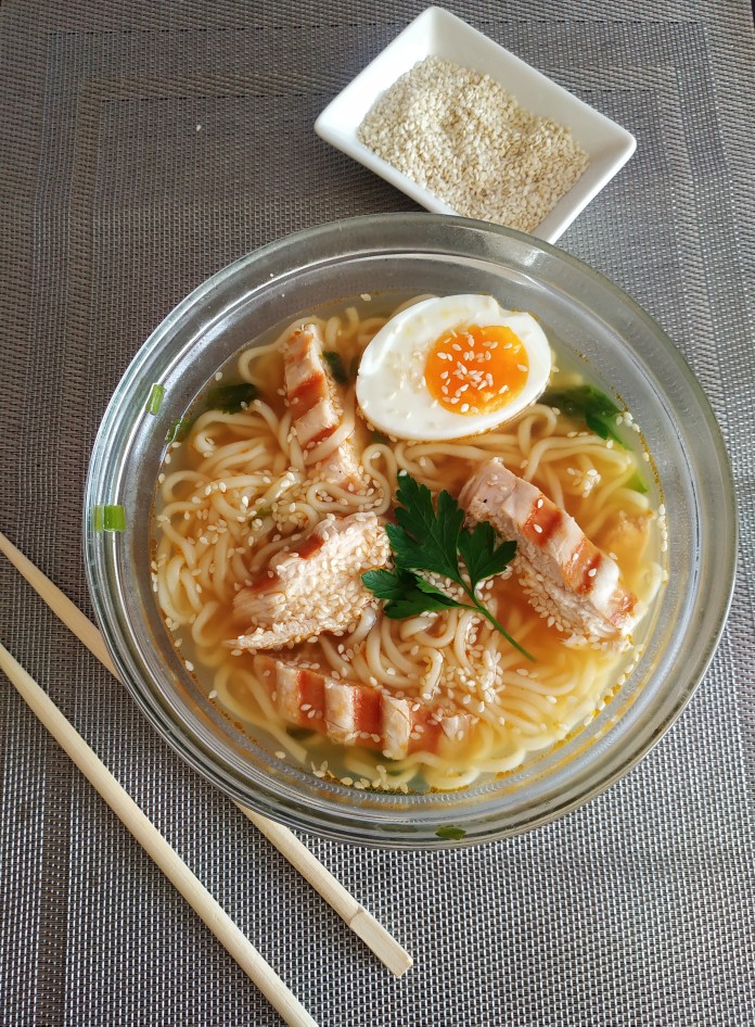 Рецепт 📔 Корейского блюда "Рамён с курицей"🍜