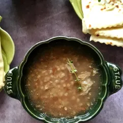 Суп из говядины с гречкой 🥣