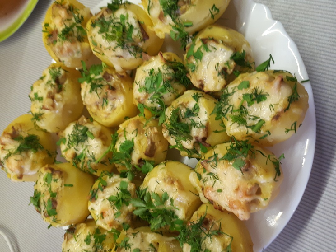 Жюльен в картофельных лодочках😋😋😋😋😋😋😋