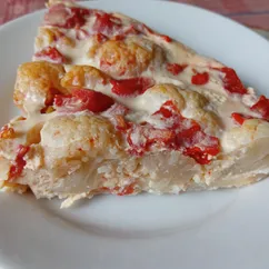 Омлет с цветной капустой