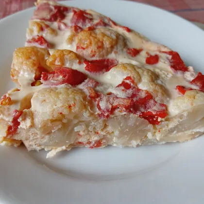 Омлет с цветной капустой