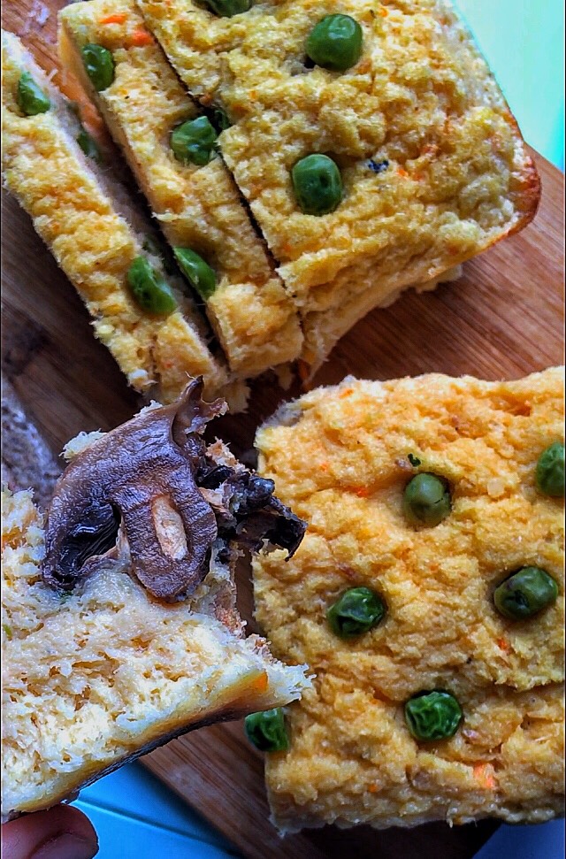 Рыбное суфле в горох #пп