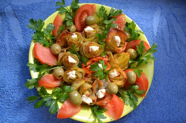 Картофельные розочки