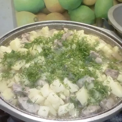 Тушеная картошка со свининой по деревенски