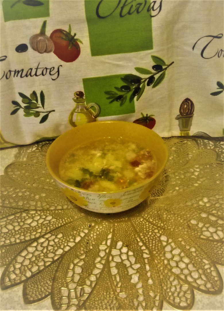 Рецепт Овощной суп без зажарки. Калорийность, химический состав и пищевая ценность.