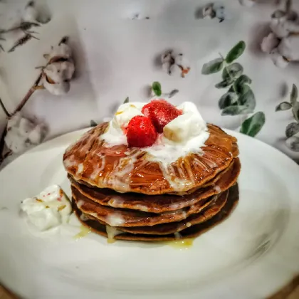 Шоколадные панкейки с мороженым 🥞