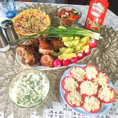 Куриная голень горячего копчения 