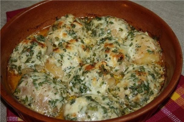 Картошка в чесночном масле