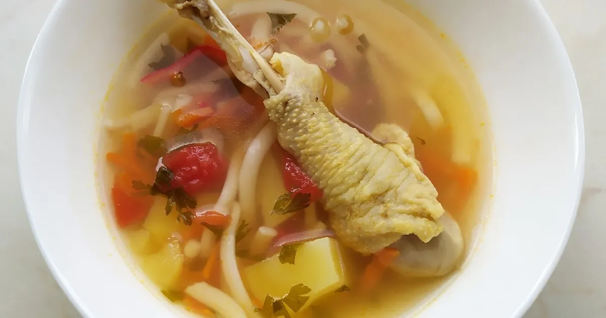 Зама в мультиварке (суп с лапшой) рецепт с фото пошаговый от Юлия Балан ...