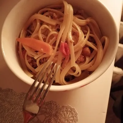 Простое и вкусное приготовление спагетти с фаршем