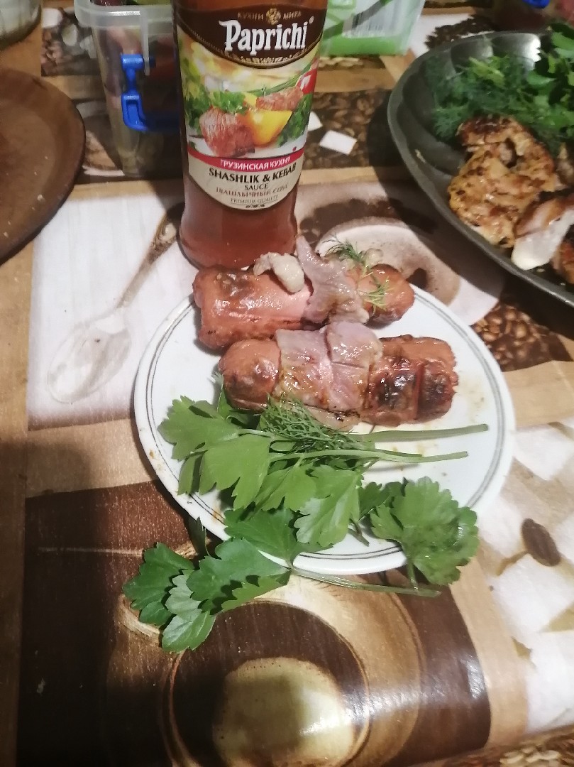 Сосиски в беконе (на решетке - гриль)"Вкусный праздник"