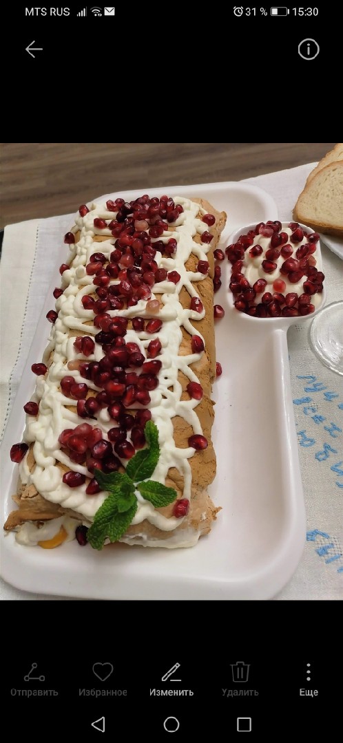 Меренговый рулет