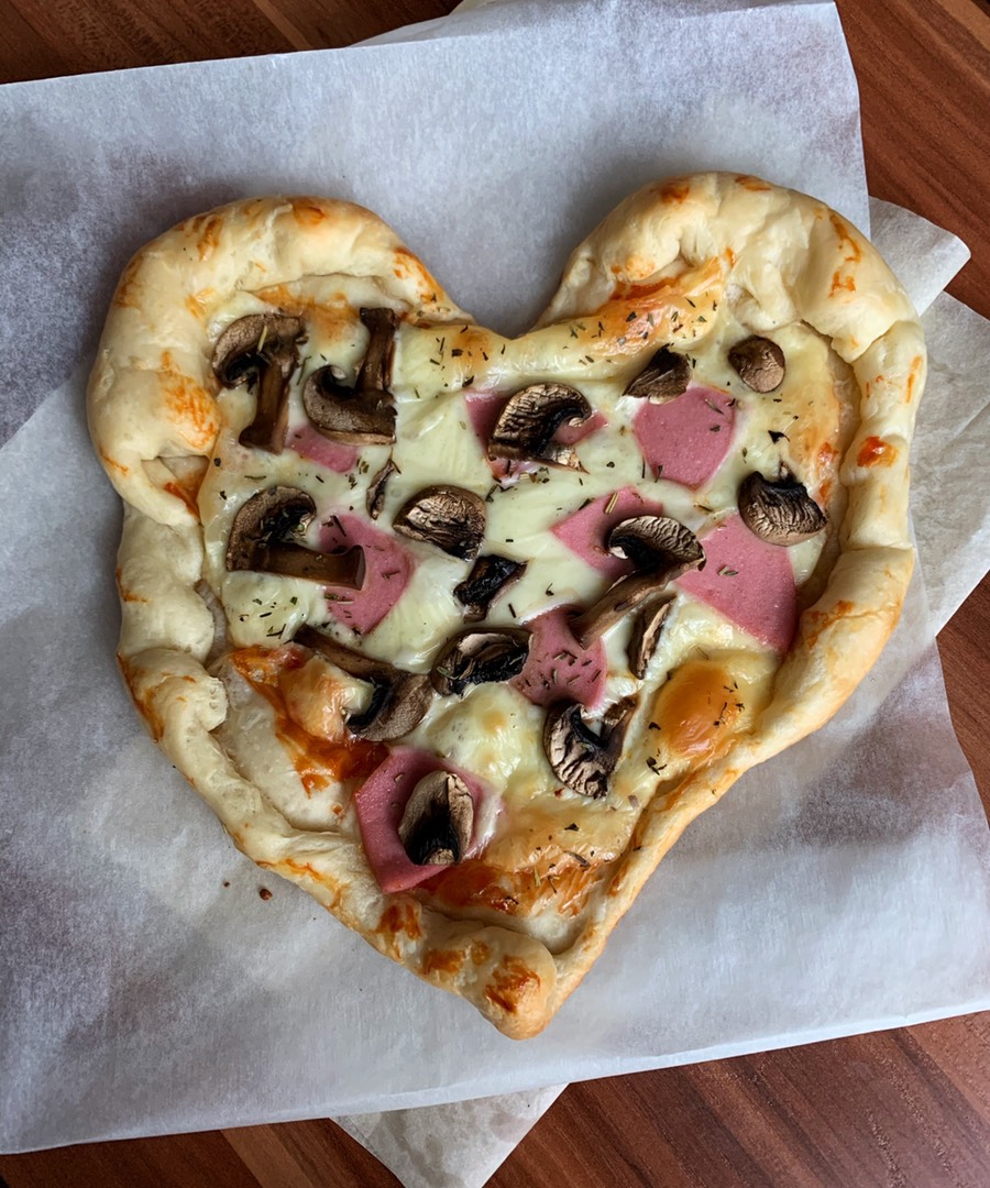 Рецепт пиццы для дня Влюбленных
