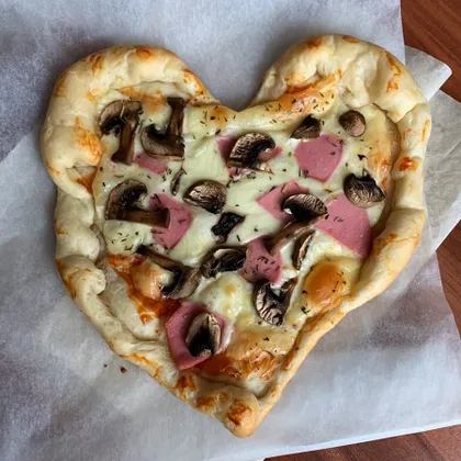 Ленивая пицца «кривое сердце»