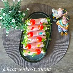 Рулетики из ветчины