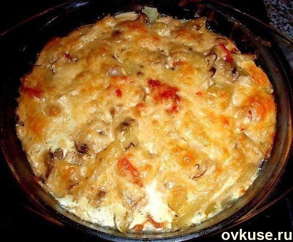 Картофельно-грибная запеканка в мультиварке - простой и вкусный рецепт с пошаговыми фото