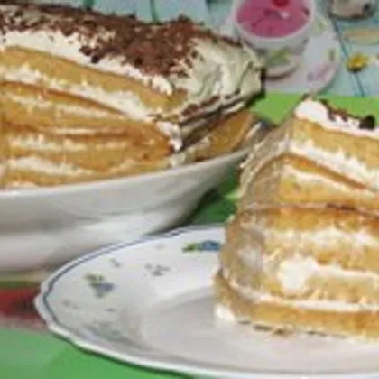 Торт медовый со сметанным кремом