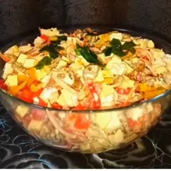 Салат с копчёной грудкой