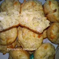 Маффины с курицей и сыром