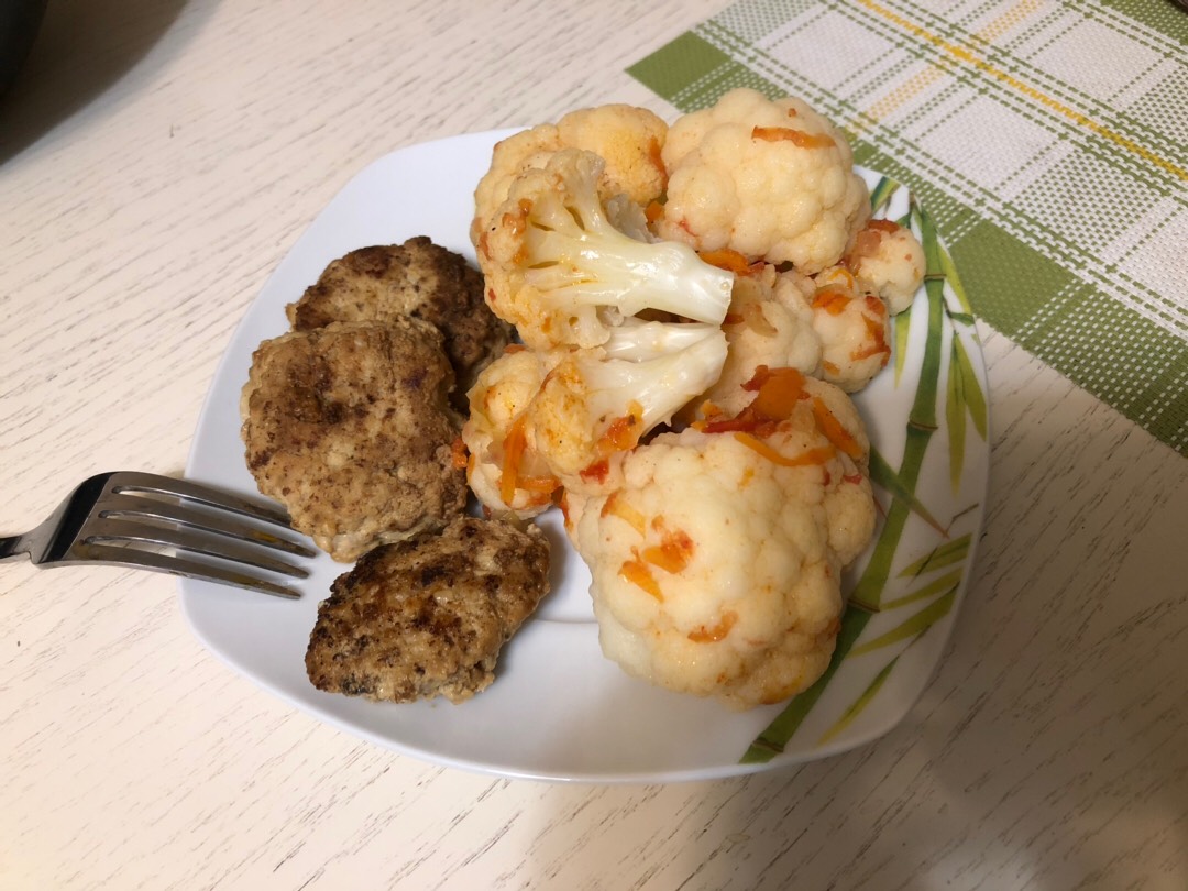 Цветная капуста с овощами