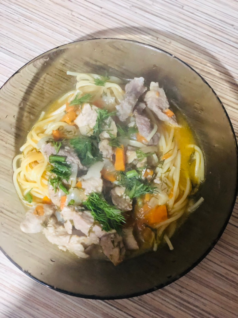 Мясо 🥩 с овощами 🍅 и макаронами