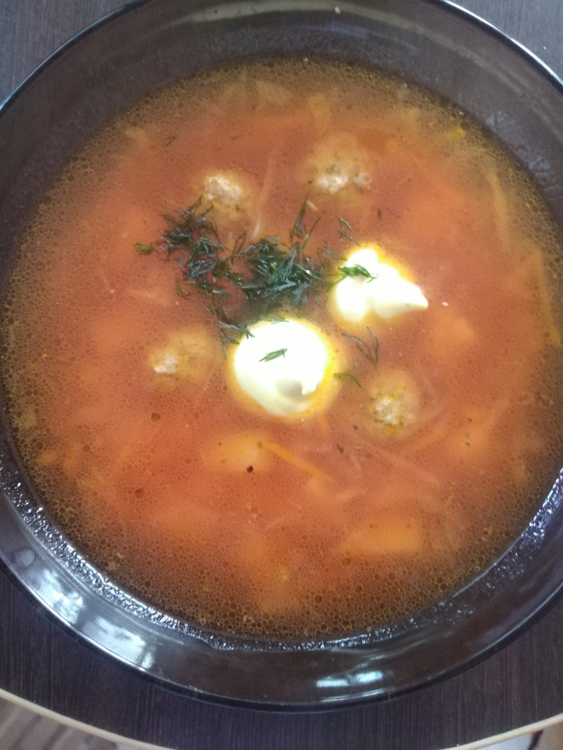 Суп с фрикадельками и рисом рецепт