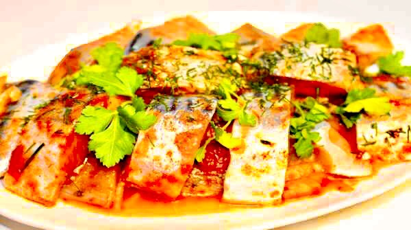 Филе скумбрии в томатном соусе😋