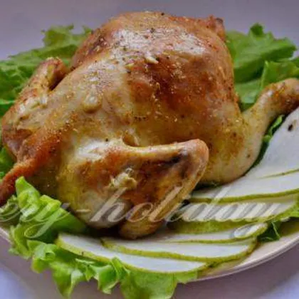 Рецепт запеченной курицы с грушей