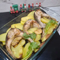 Рыба на картофельной подушке