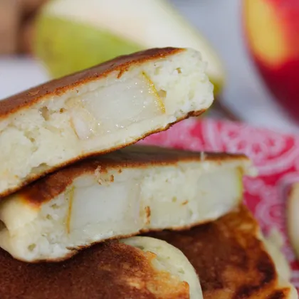 Яблочные кольца в тесте или яблочные оладьи 