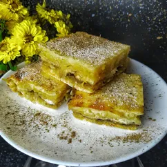 Насыпной пирог с яблоками по-болгарски