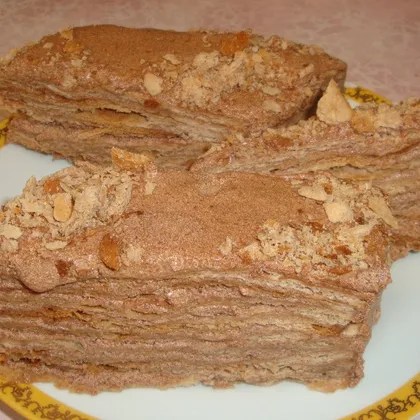Торт Наполеон Шоколадный - простой и очень вкусный рецепт