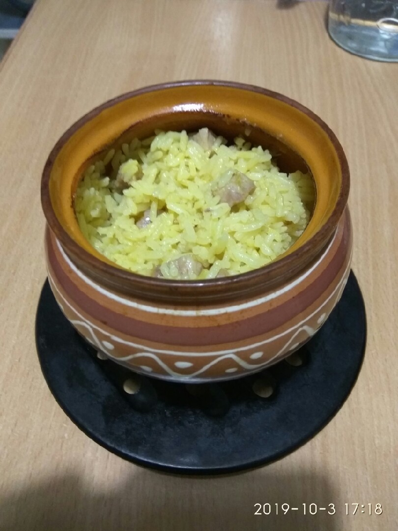 Рис с мясом в горшочках в духовке — пошаговый рецепт с фото