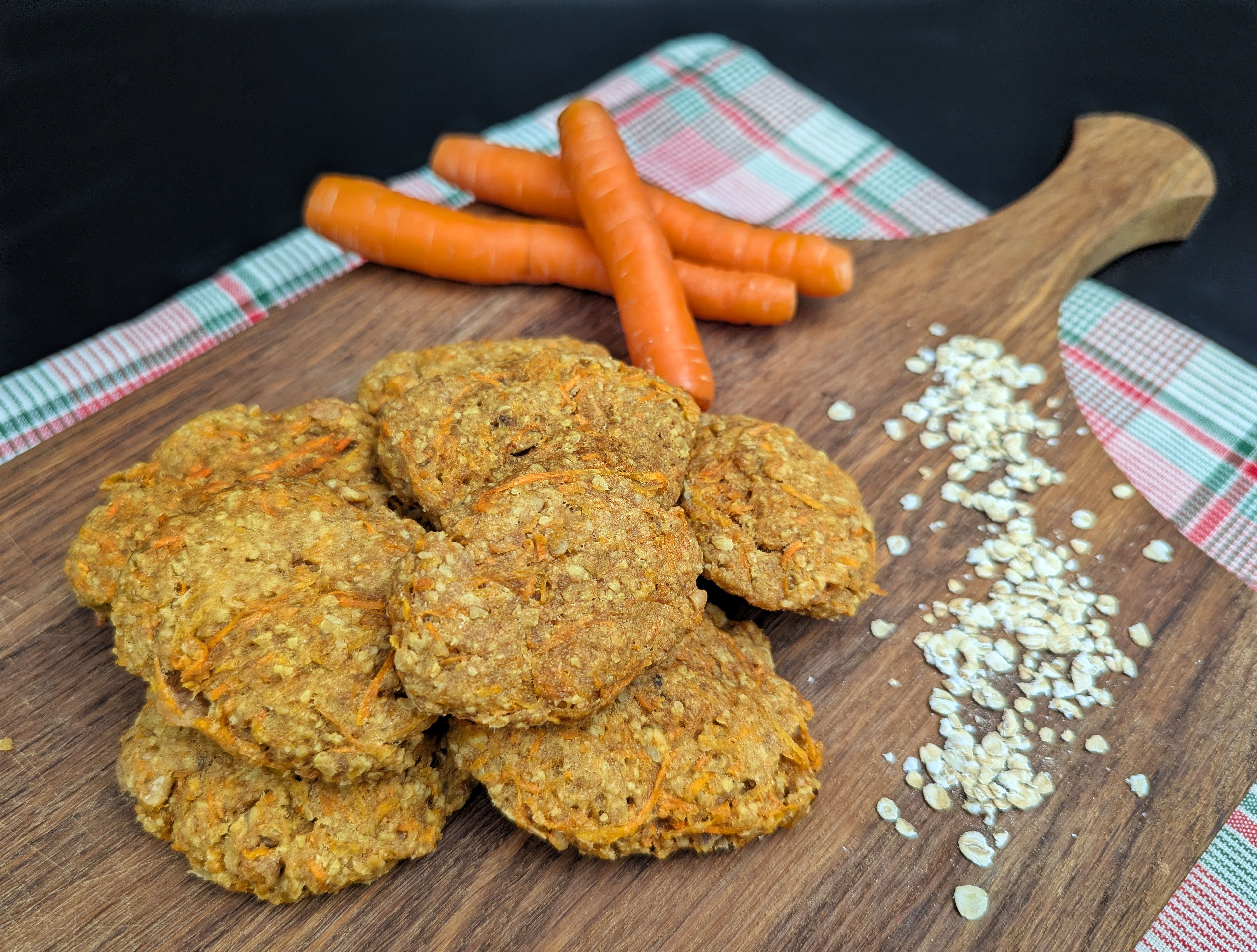 Постное морковно-овсяное печенье 