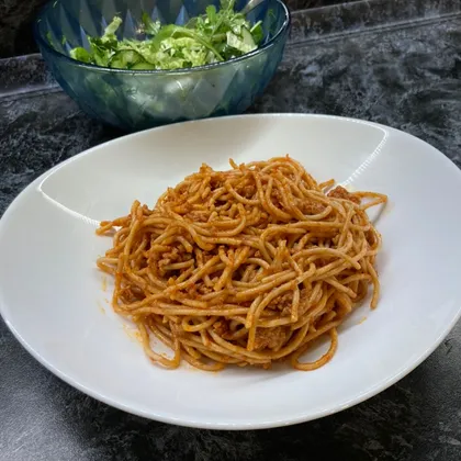 Спагетти из полбы а-ля Болоньезе