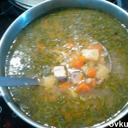 Суп рыбный из горбуши с 'дымком'