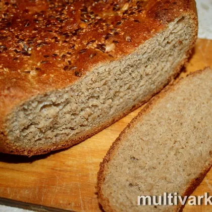 Пшенично-ржаной хлеб с луком