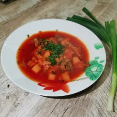 Борщ с пекинской капустой