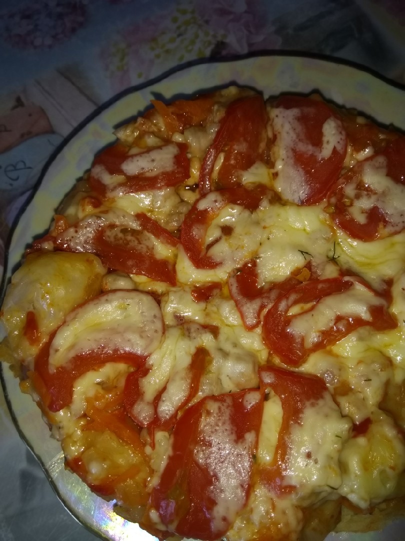 Пицца с курицей