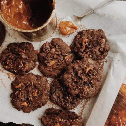 Печенье с варёной сгущёнкой 🍪