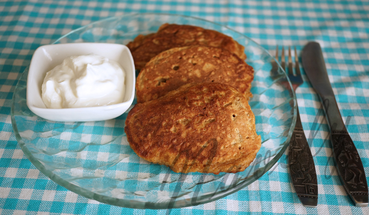 Оладьи из кабачковой икры ржаные