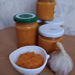 Кабачковая икра из обжаренных овощей 